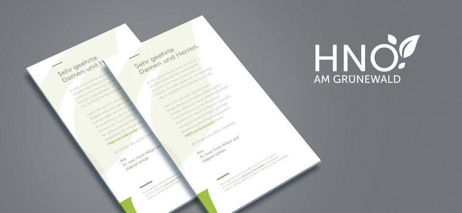 Corporate Design, Medizin, Web, HNO Praxis Solingen